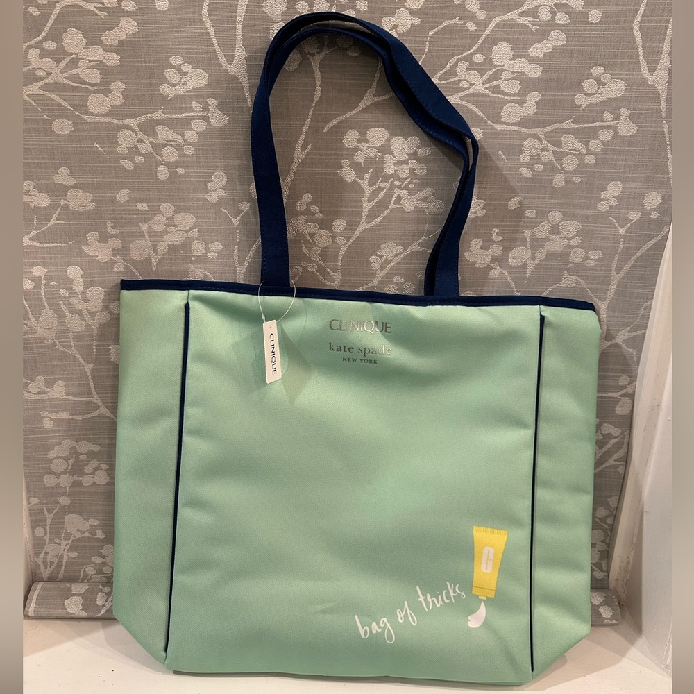 NWT Clinique X Kate Spade Bag of Tricks Tote Bag